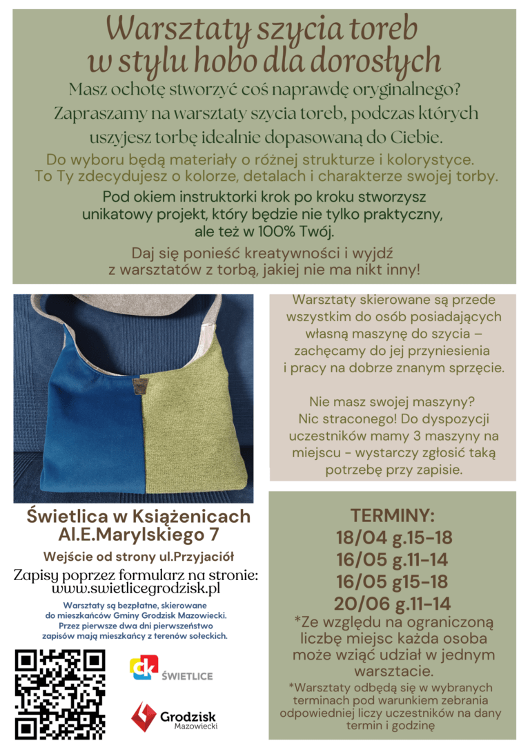 Warsztaty szycia toreb_Książenice