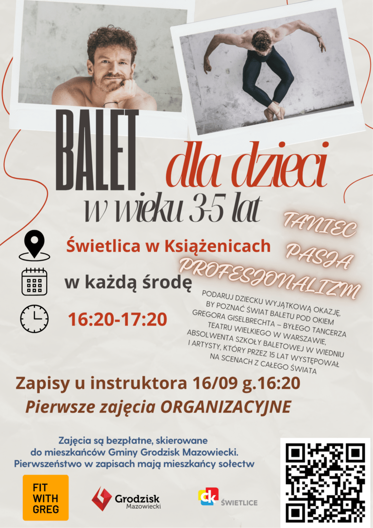Red and Beige Minimalistic Modern Paper Ballet Dance Classes Poster (2)